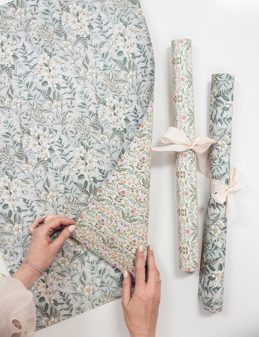 Bramblefloss / Ivory Garden Gift Wrap 100pk Gift Wrap Bespoke Letterpress 