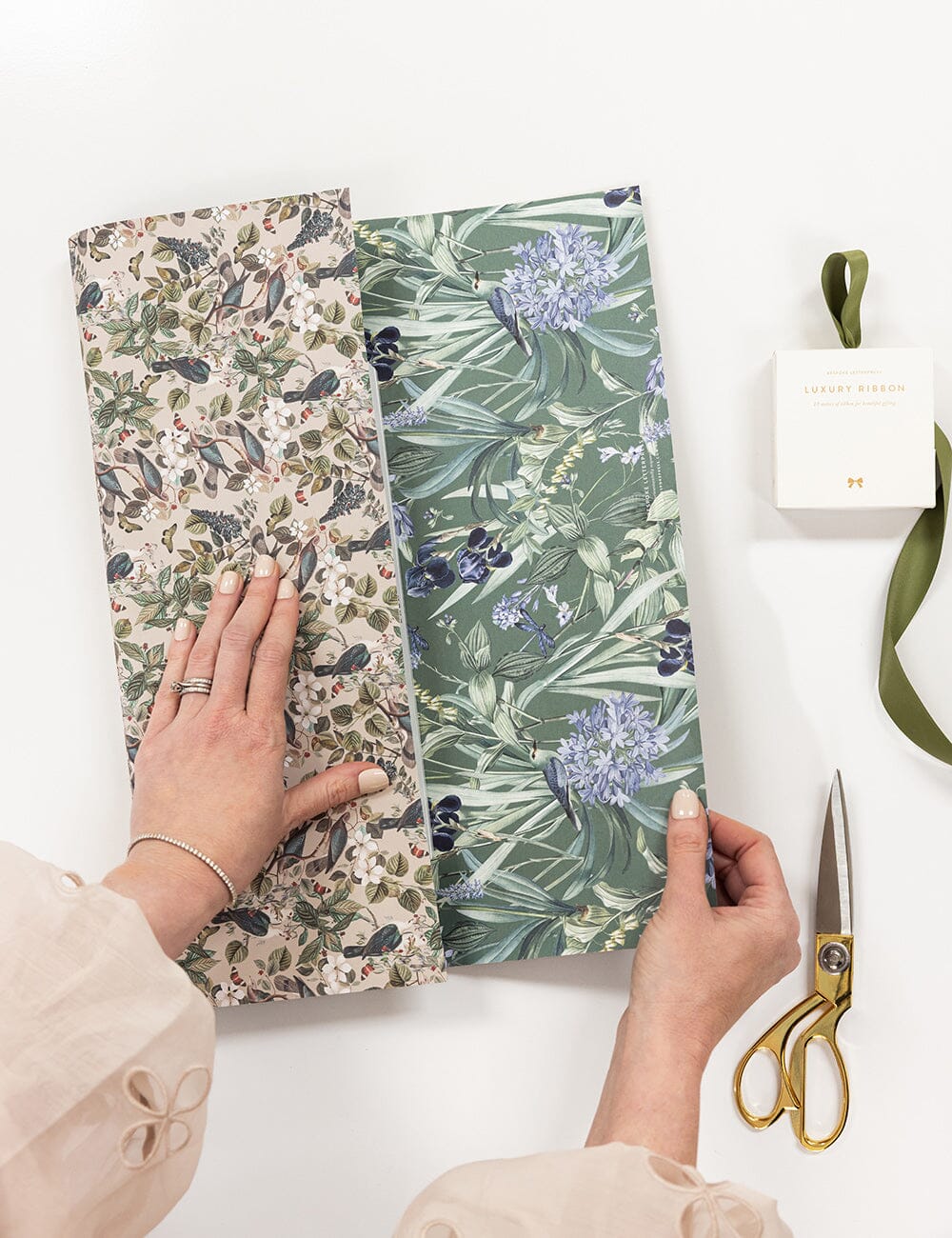 Indigo Haven / Botanical Grove Gift Wrap 6pk