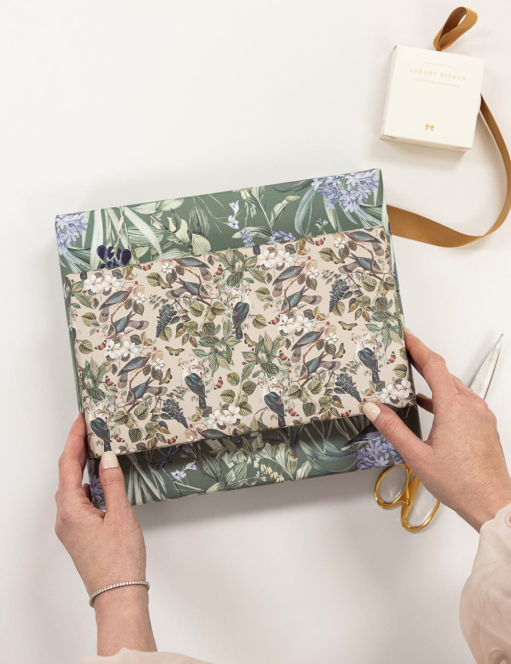 Indigo Haven / Botanical Grove Gift Wrap 6pk