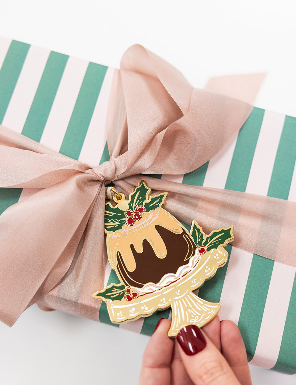 Christmas Treats / Mint Stripes Gift Wrap 100pk