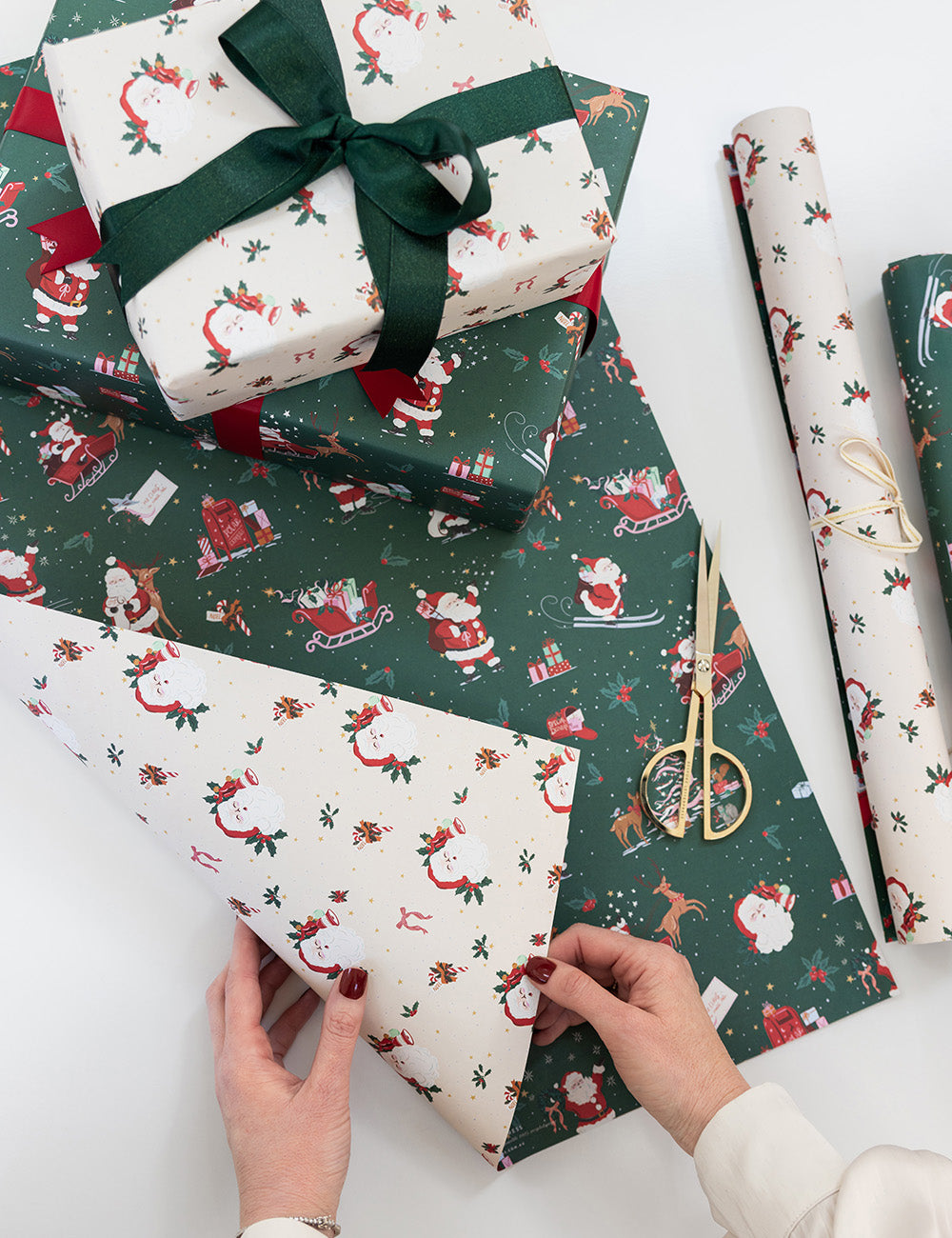 Santas Visit / Jingle Bells - Gift Wrap 100pk