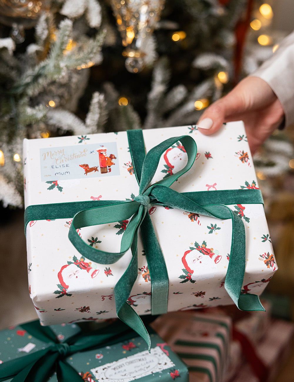 Santas Visit / Jingle Bells 6pk Gift Wrap Sheets