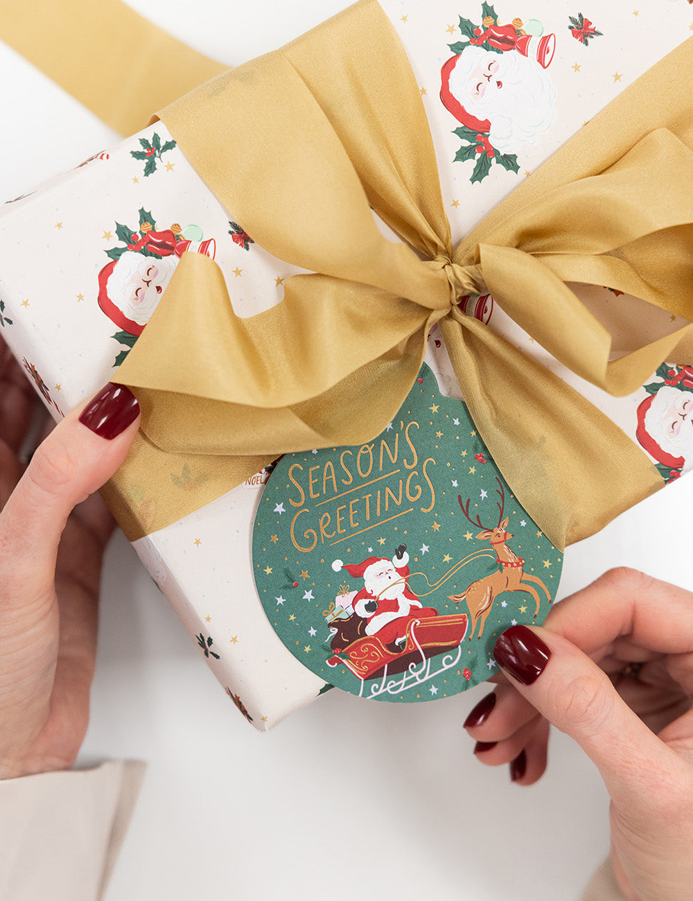 Santas Visit / Jingle Bells - Gift Wrap 100pk