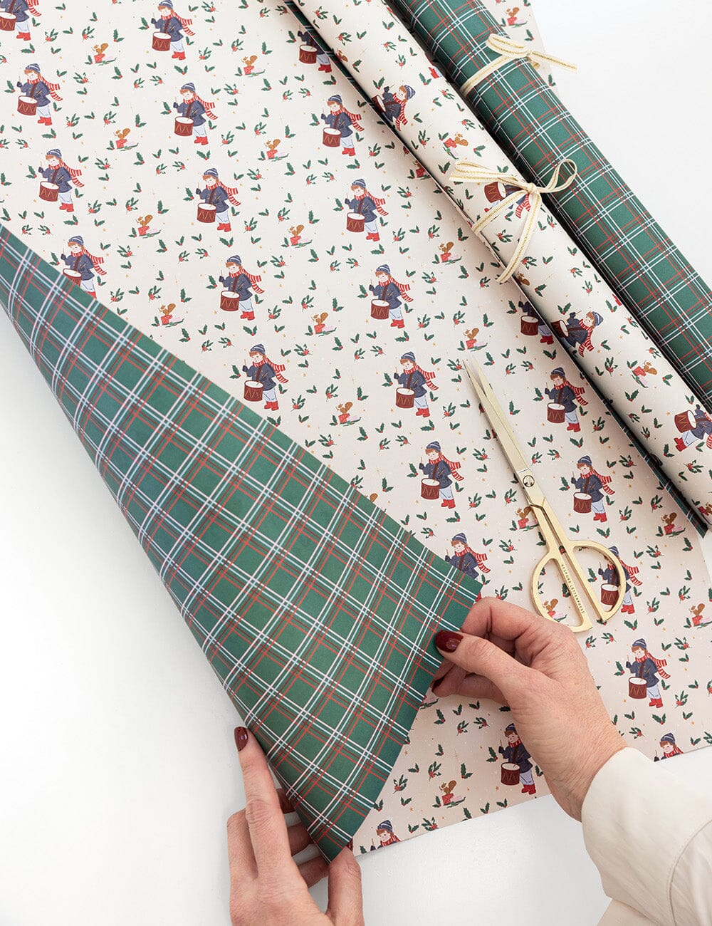 Drummer Boy / Classic Tartan 6pk Gift Wrap Sheets