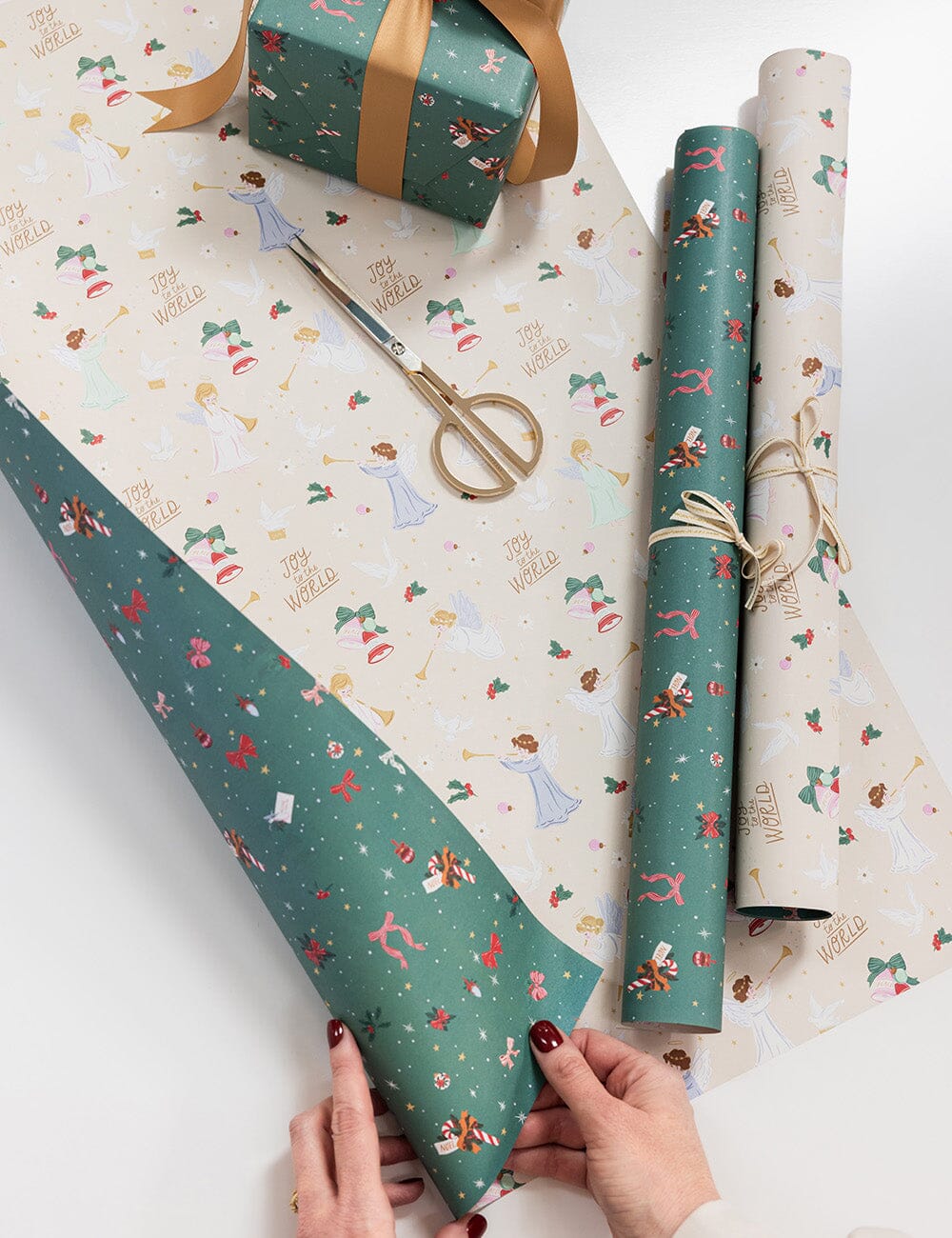 Joy to the World / Merry & Bright - Gift Wrap 100pk