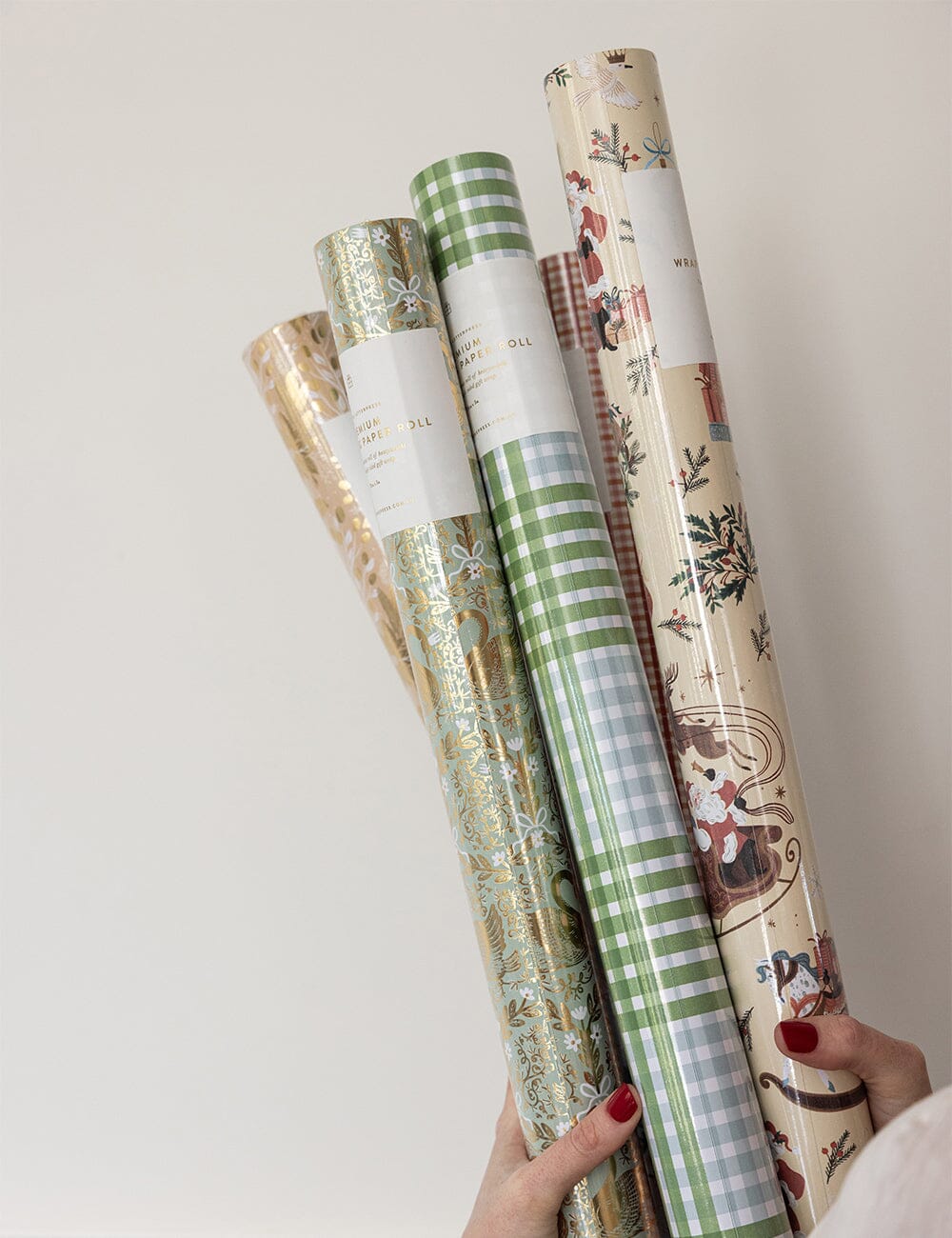 Gift Wrap Roll 3m - Nordic Blue Check