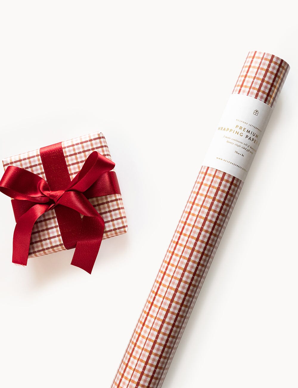 Gift Wrap Roll 3m - Christmas Tartan Check