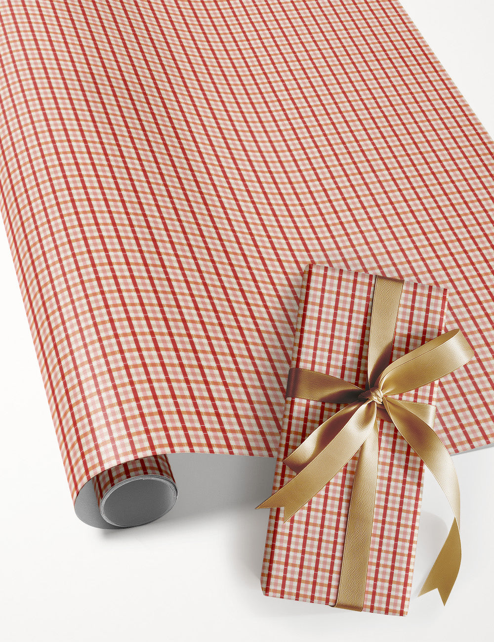 Gift Wrap Roll - Christmas Tartan Check