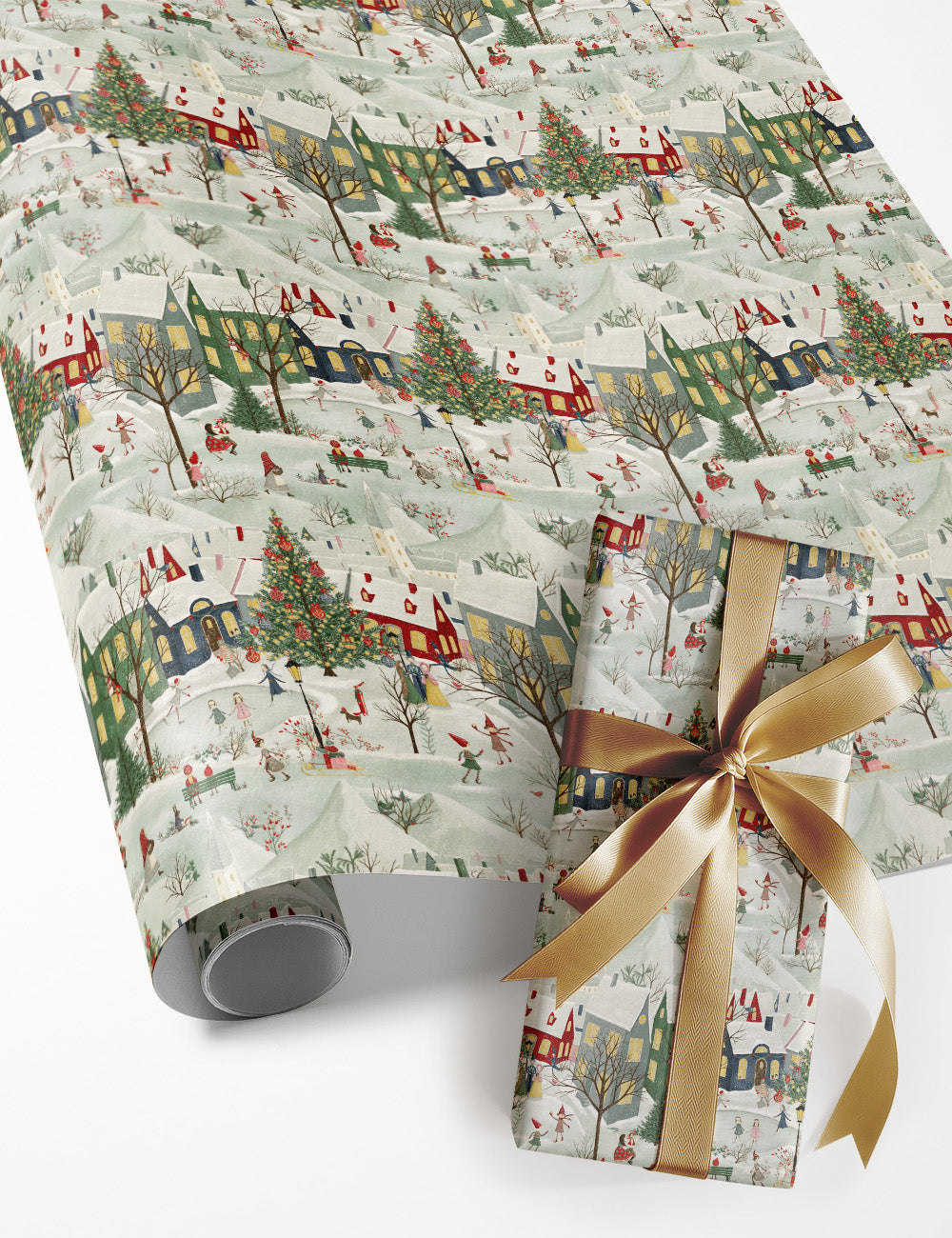 Gift Wrap Roll - The Christmas Village
