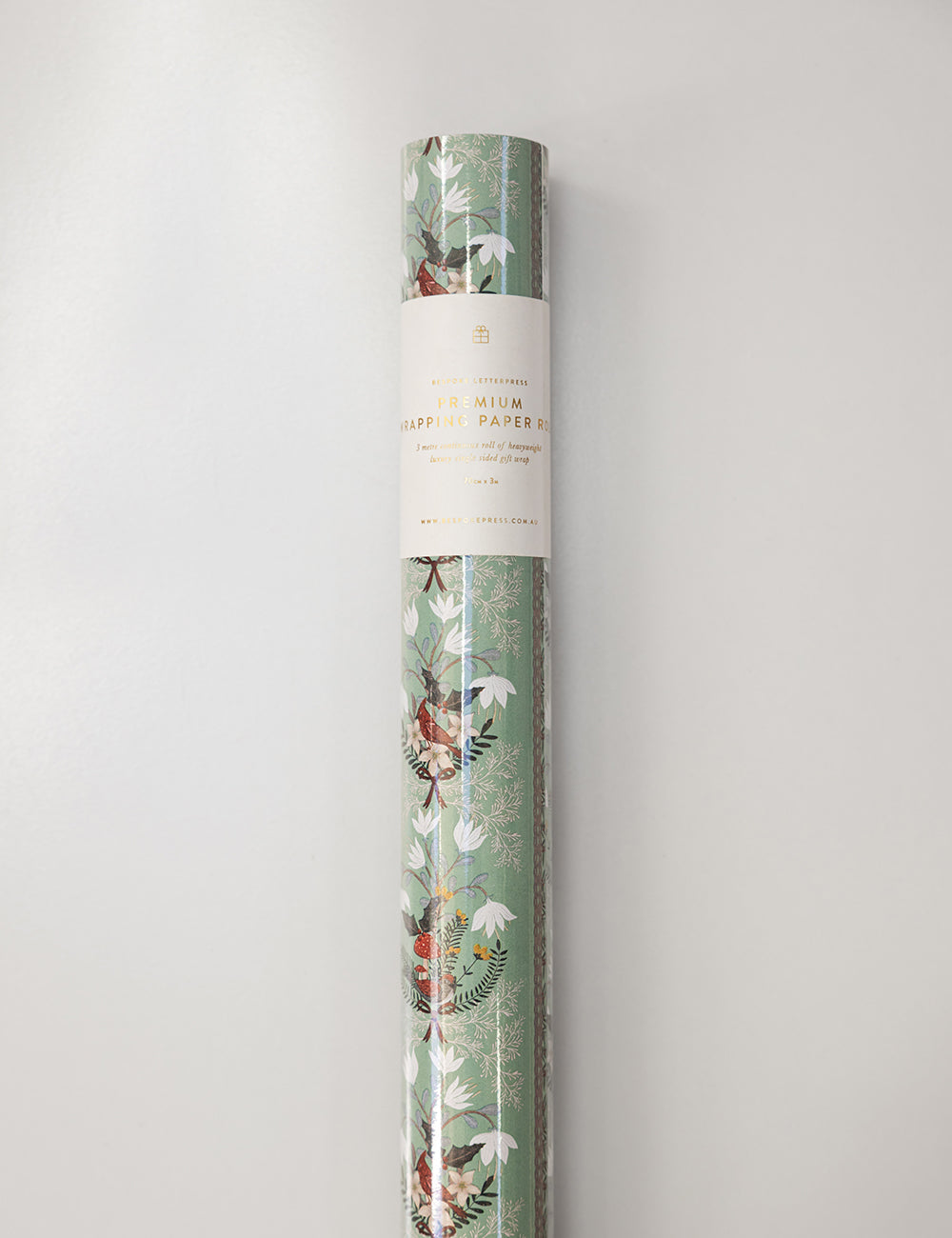 Gift Wrap Roll 3m - Christmas Songbirds
