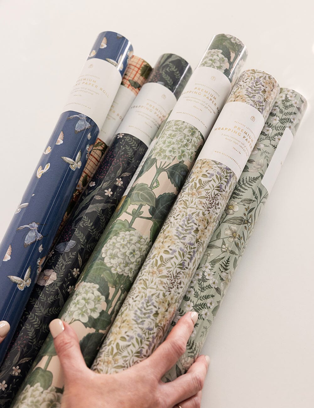 Gift Wrap Roll 3m - Hydrangea