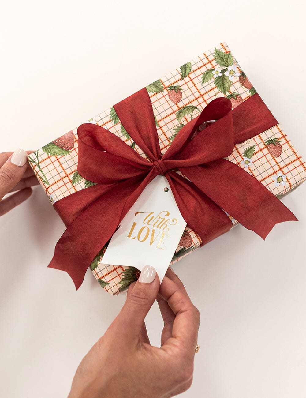 With Love - Single Tag Gift Tags Bespoke Letterpress 