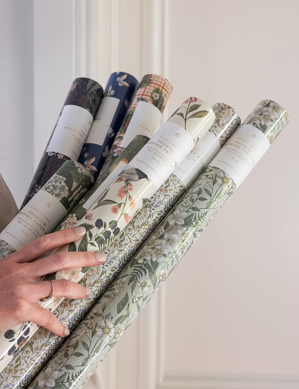 Gift Wrap Roll 3m - Ivory Garden