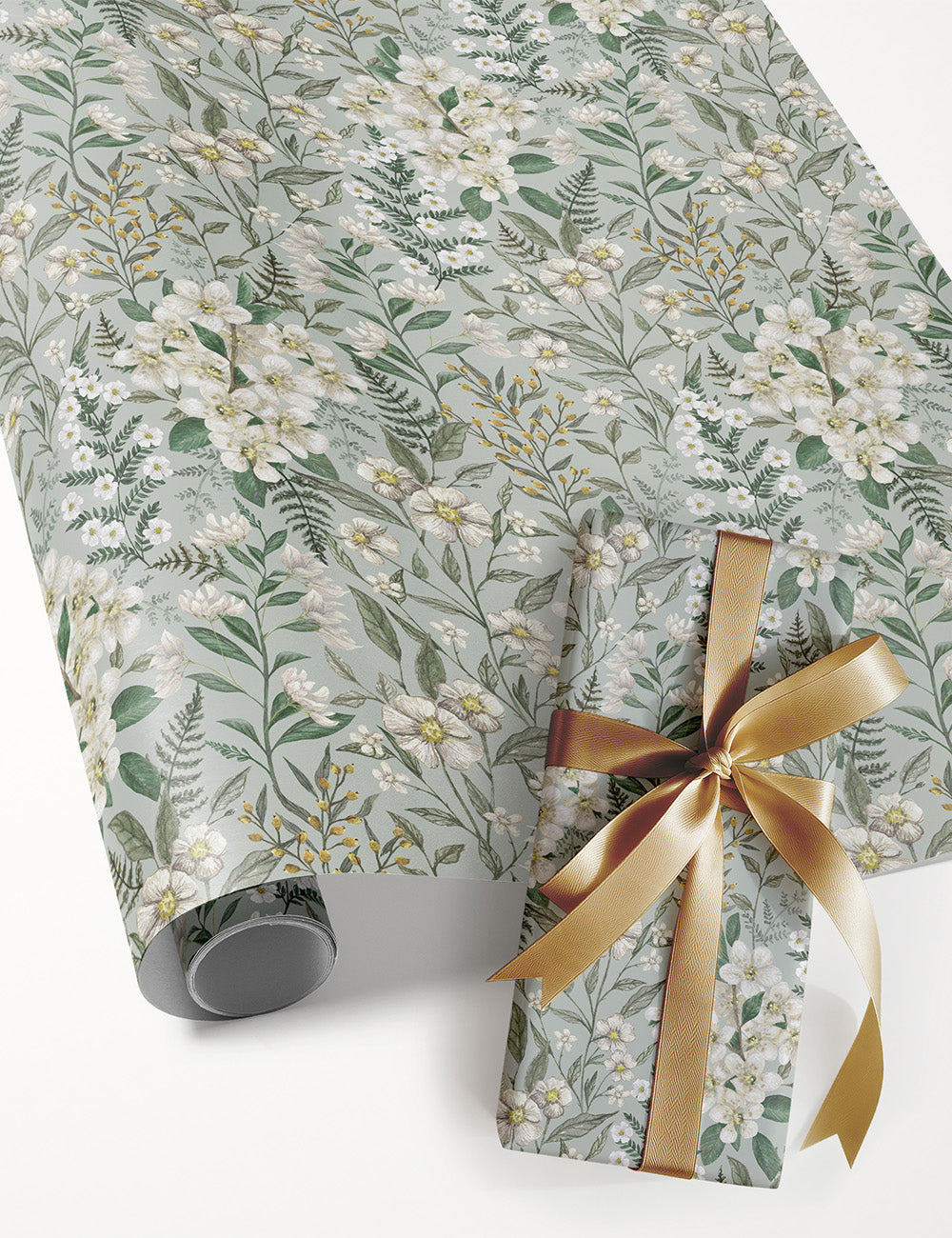 Gift Wrap Roll - Ivory Garden