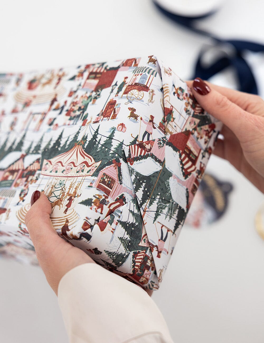 Gift Wrap 3m Roll - Christmas Market