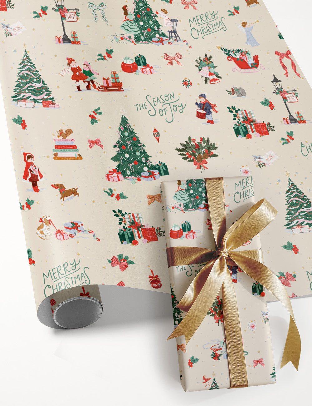 Gift Wrap 3m Roll - Season of Joy