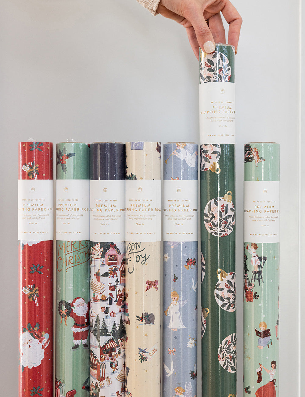 Gift Wrap 3m Roll - Christmas Ornaments