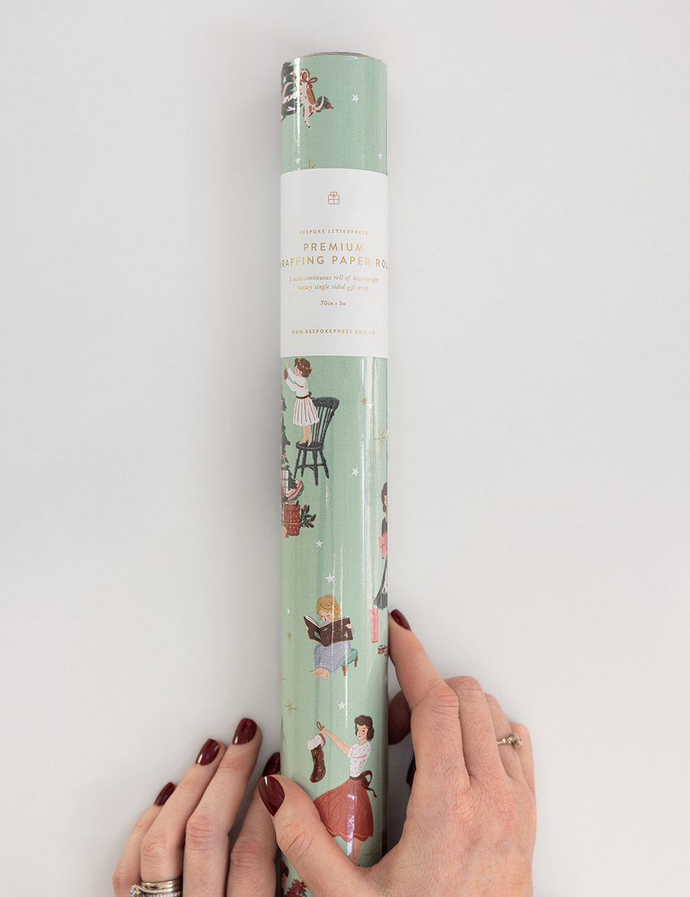 Gift Wrap 3m Roll - Christmas Ladies