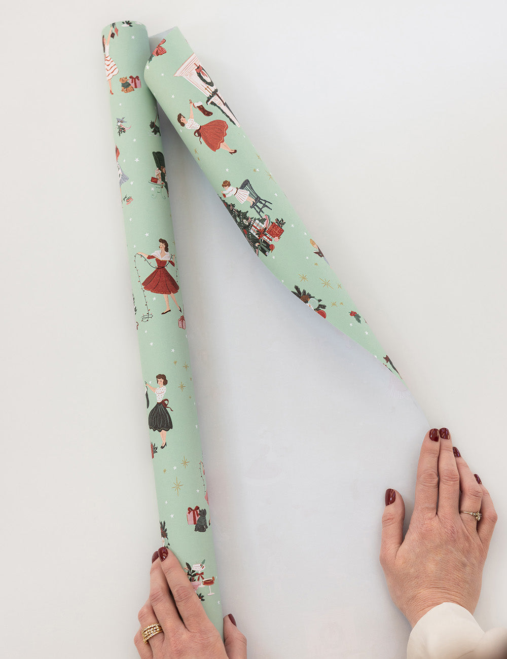 Gift Wrap 3m Roll - Christmas Ladies