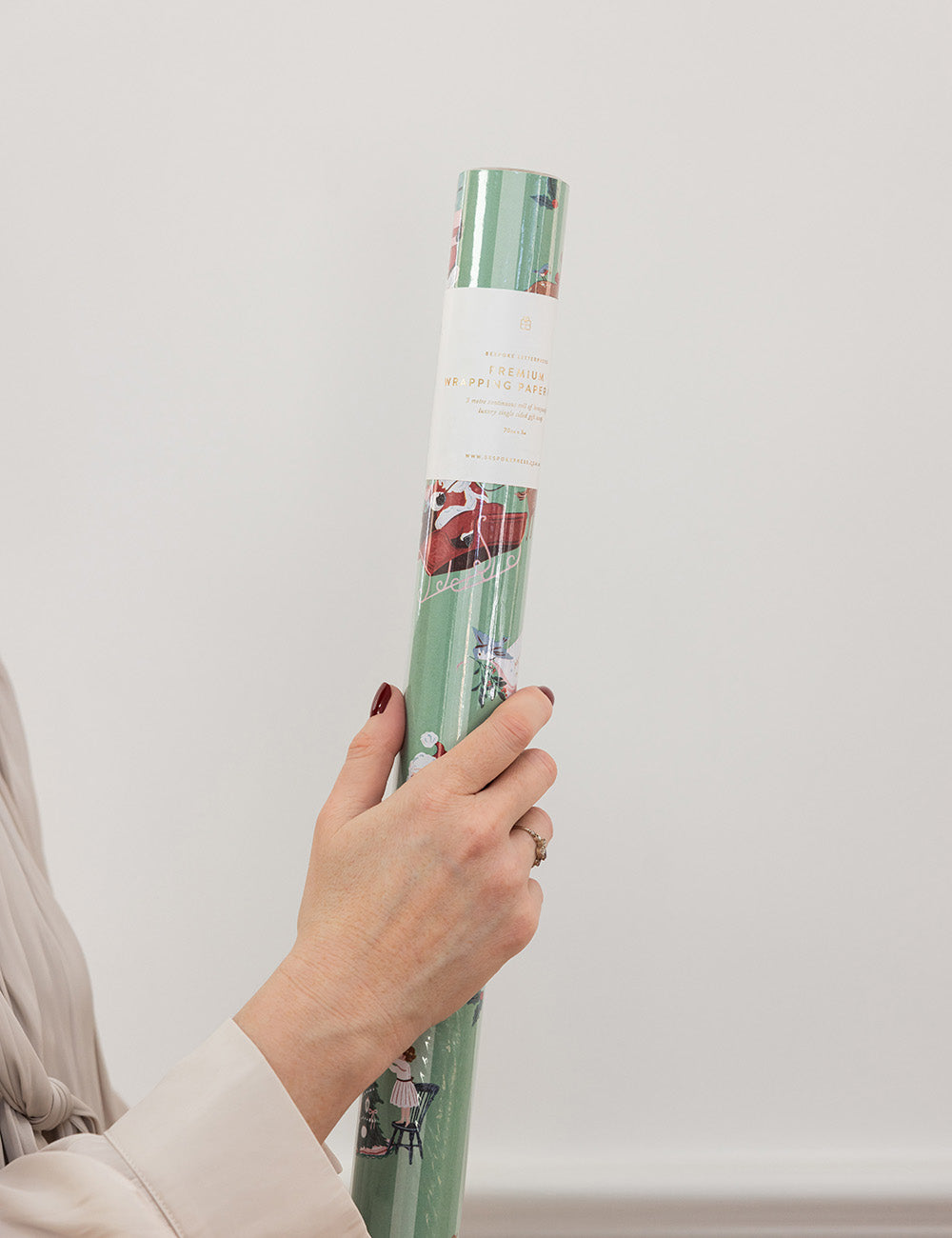 Gift Wrap 3m Roll - Christmas Santas