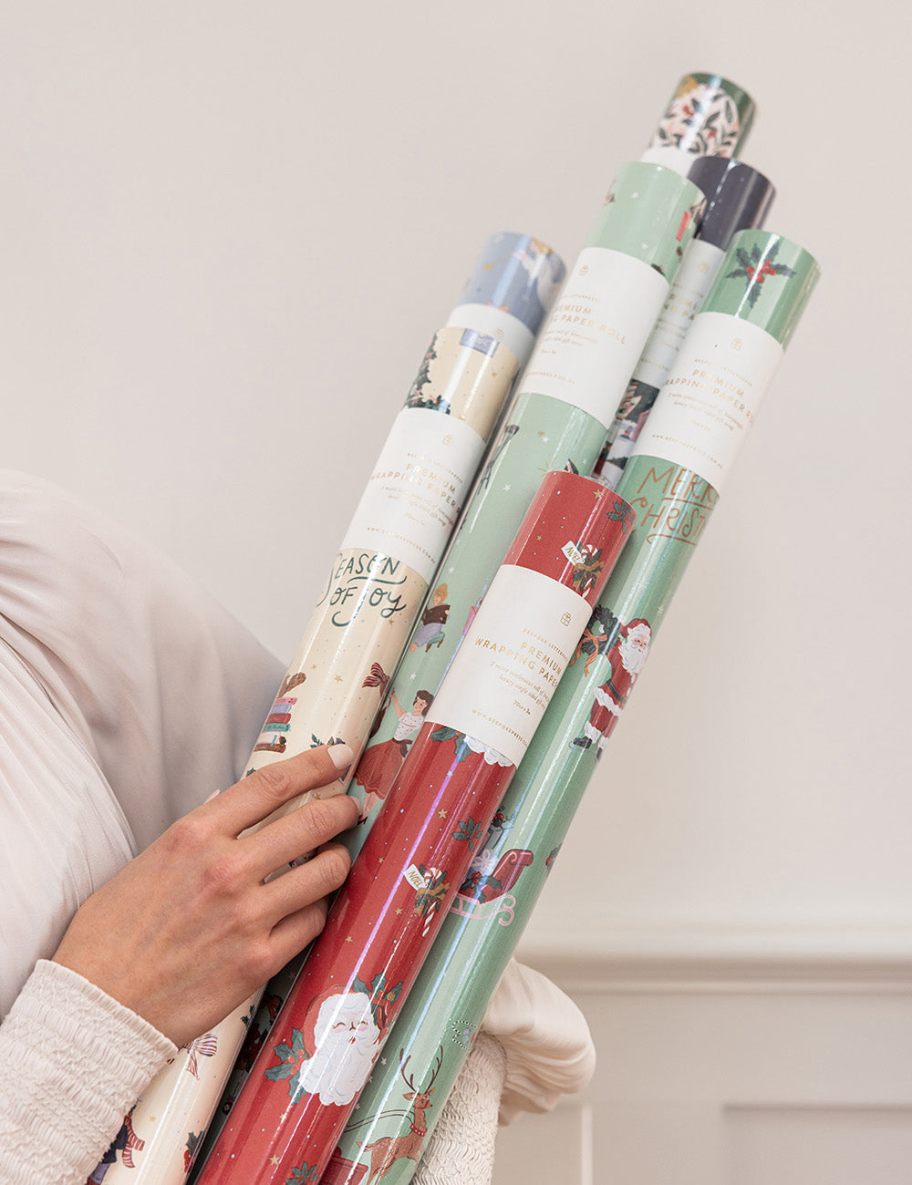Gift Wrap 3m Roll - Christmas Santas