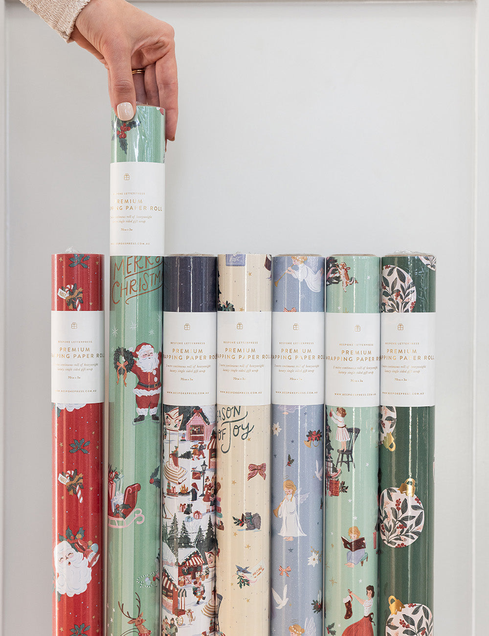 Gift Wrap 3m Roll - Christmas Santas