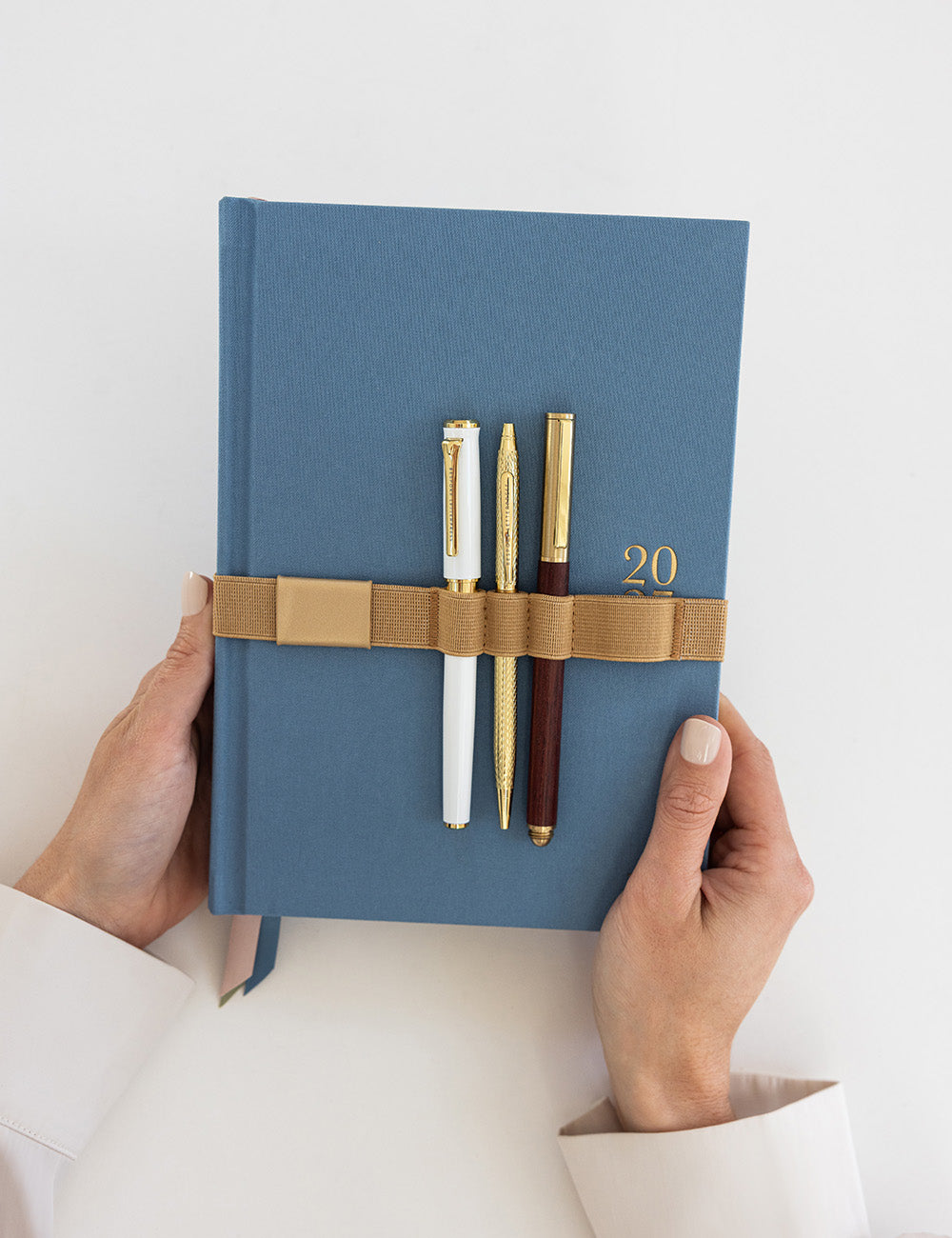 Basket Weave Gold Ballpoint Pen