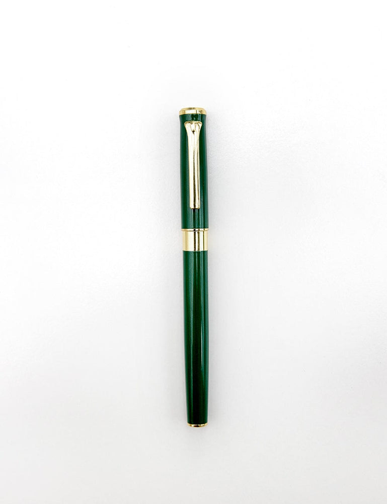 Green Executive Gel Ink Pen Desktop Stationery Bespoke Letterpress 
