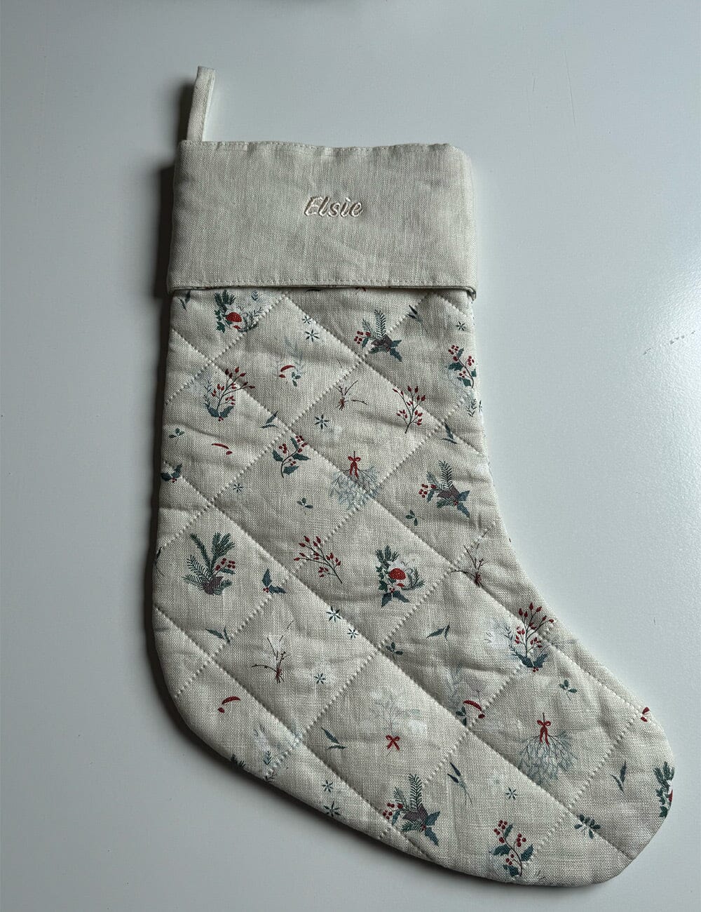 SECONDS - Heirloom Holly Christmas Stocking - Elsie