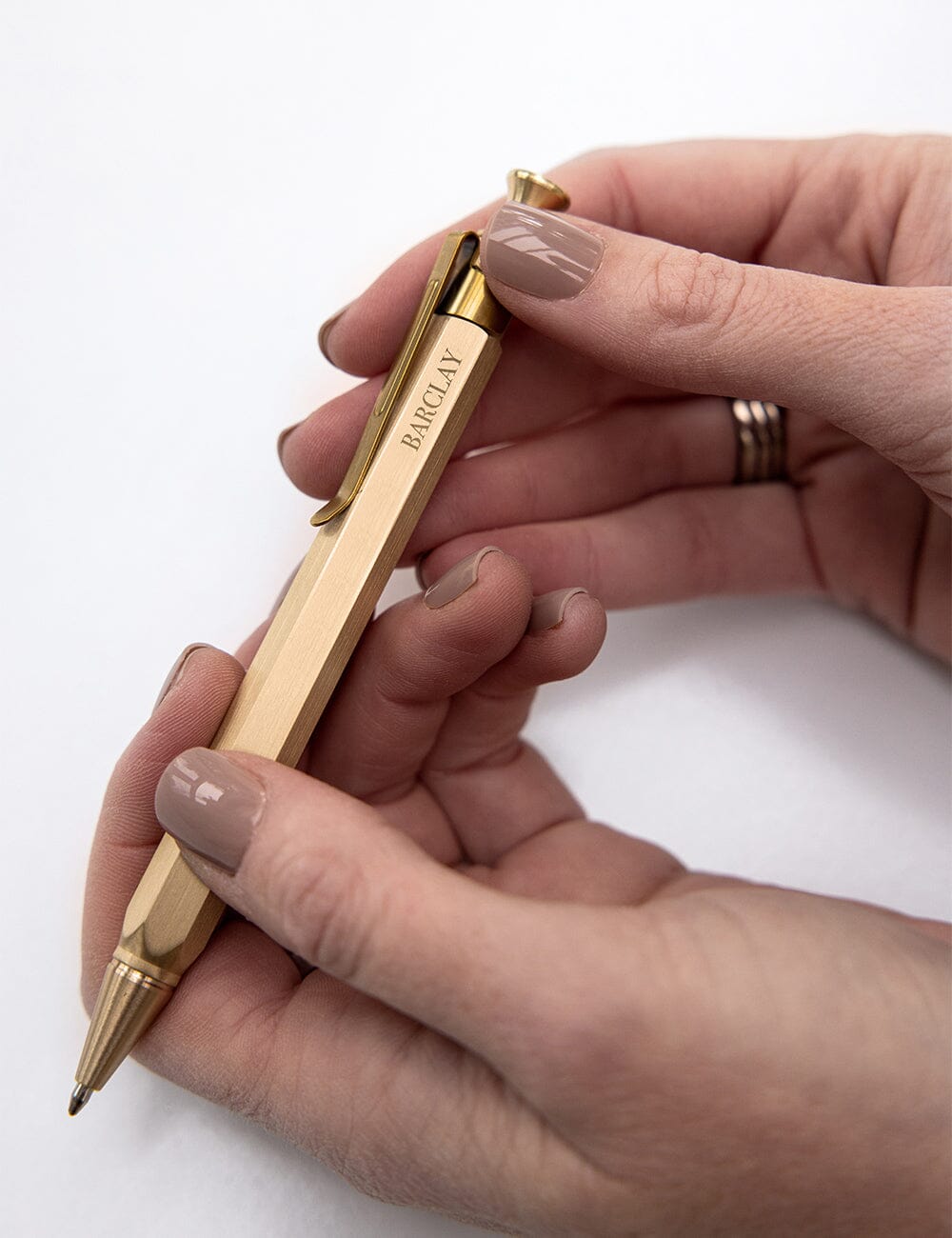Solid Brass Hexagon Pen (Boxed)