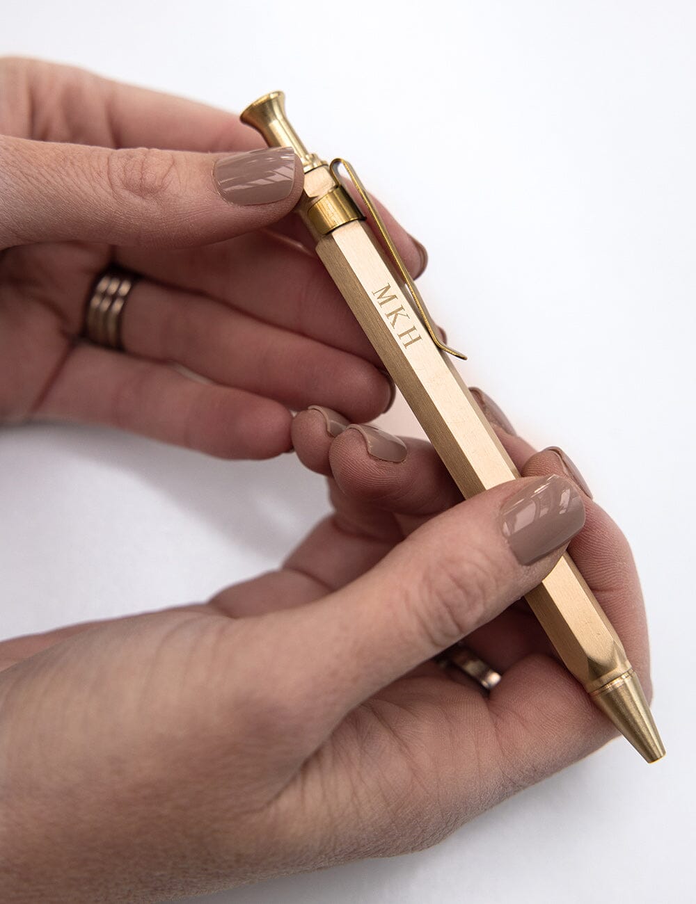 Solid Brass Hexagon Pen (Boxed)