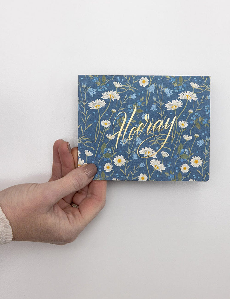 Hooray (Daisies) Greeting Cards Bespoke Letterpress 