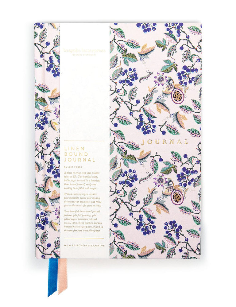 Gift Set - Linen Journal - Huckleberry Journals Bespoke Letterpress 
