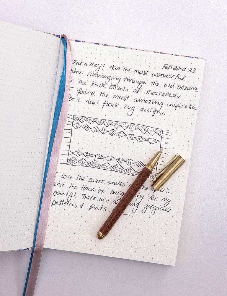 Linen Bound Journal - Huckleberry (Bullet Journal) Journals Bespoke Letterpress 