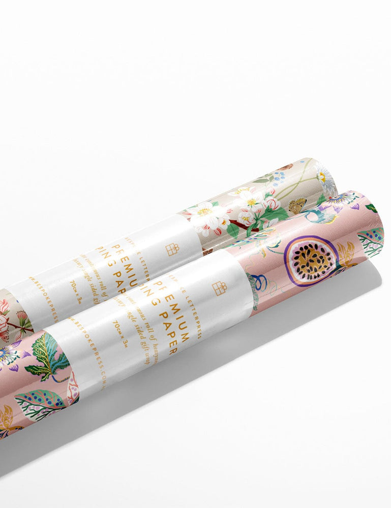 Gift Wrap Roll - Huckleberry Gift Wrapping Bespoke Letterpress 
