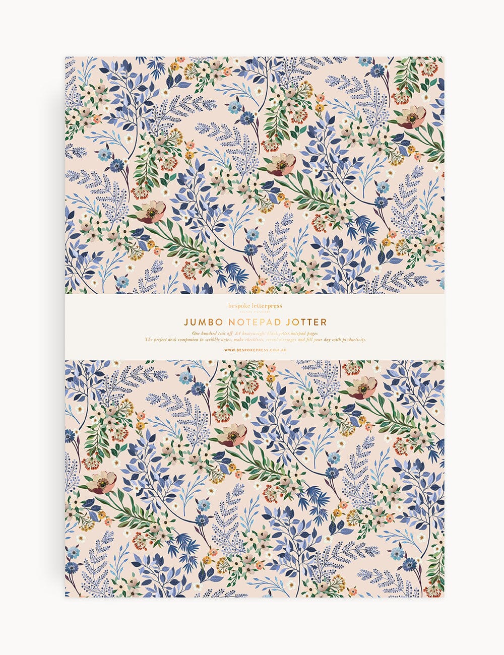 Bluebuds Notepad Jumbo Jotter Jotters Bespoke Letterpress 