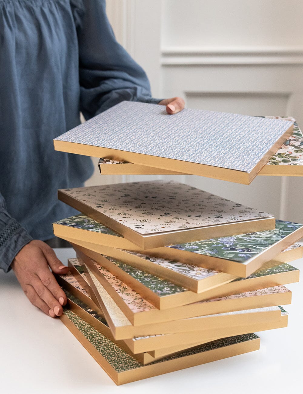 Frost Bramble Notepad Jumbo Jotter Jotters Bespoke Letterpress 