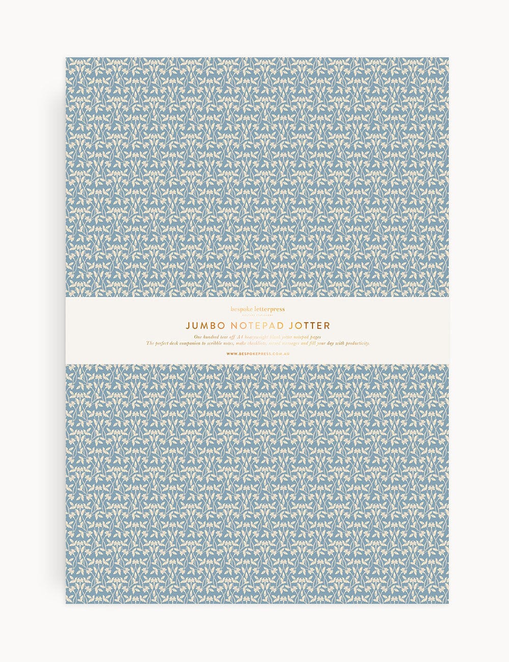 Frost Bramble Notepad Jumbo Jotter Jotters Bespoke Letterpress 