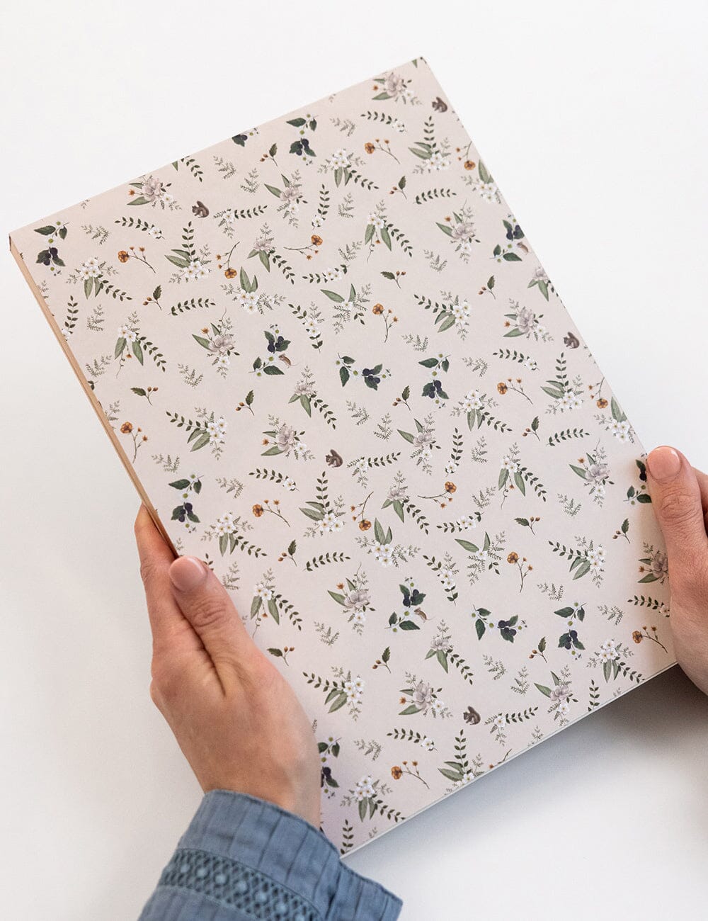 Button Fern Notepad Jumbo Jotter Jotters Bespoke Letterpress 