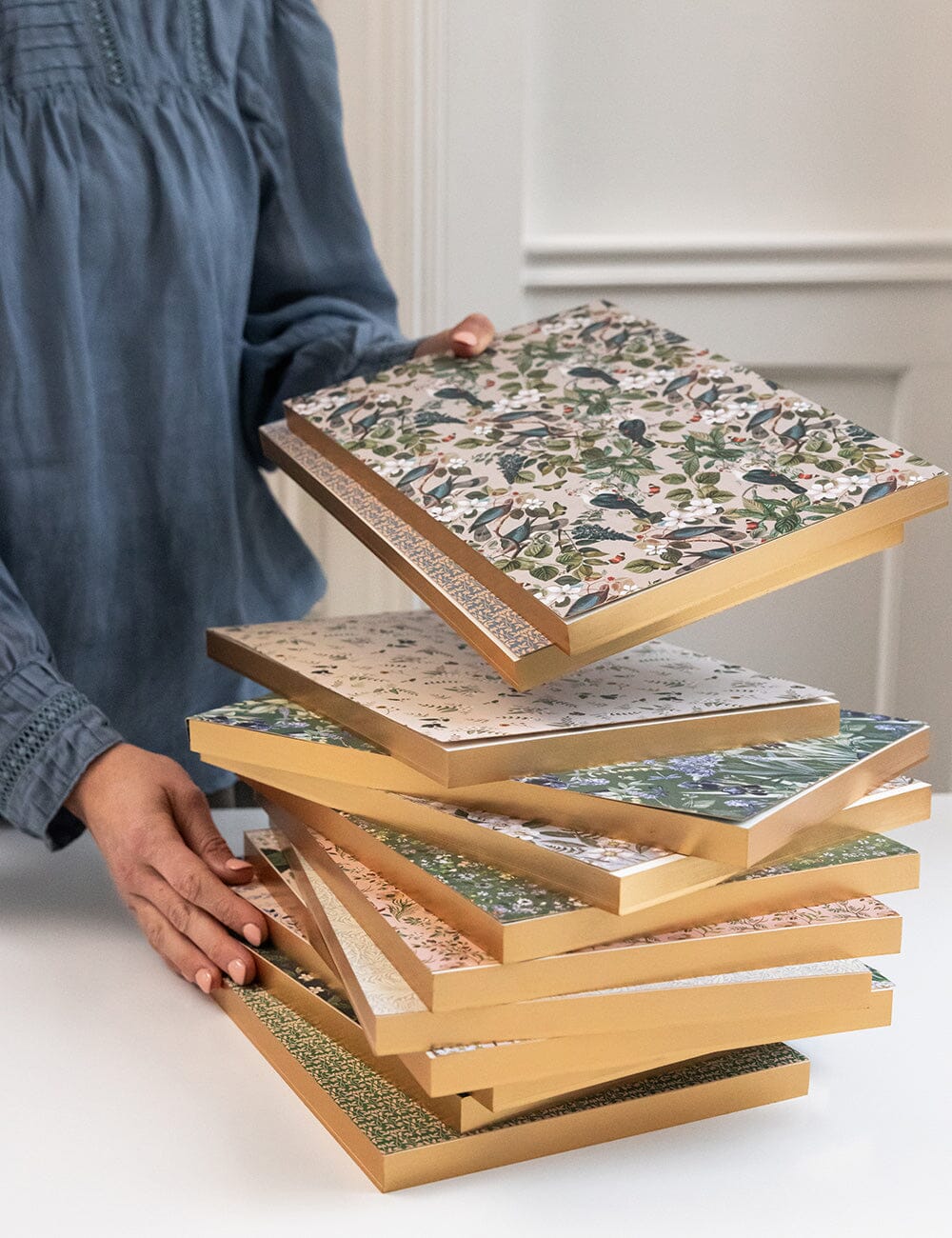 Botanical Grove Notepad Jumbo Jotter Jotters Bespoke Letterpress 