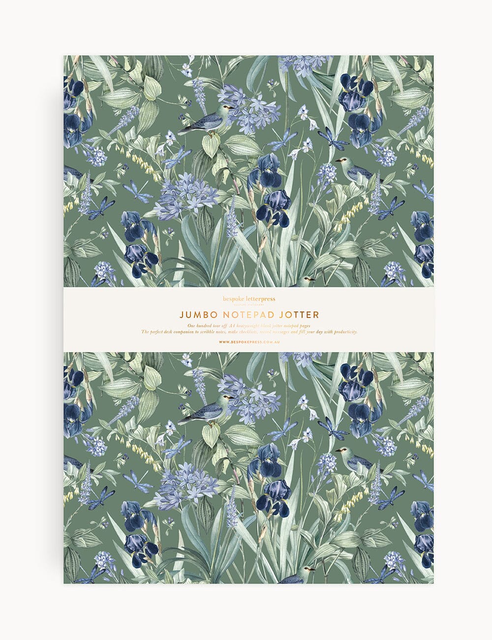 Indigo Haven Notepad Jumbo Jotter Jotters Bespoke Letterpress 