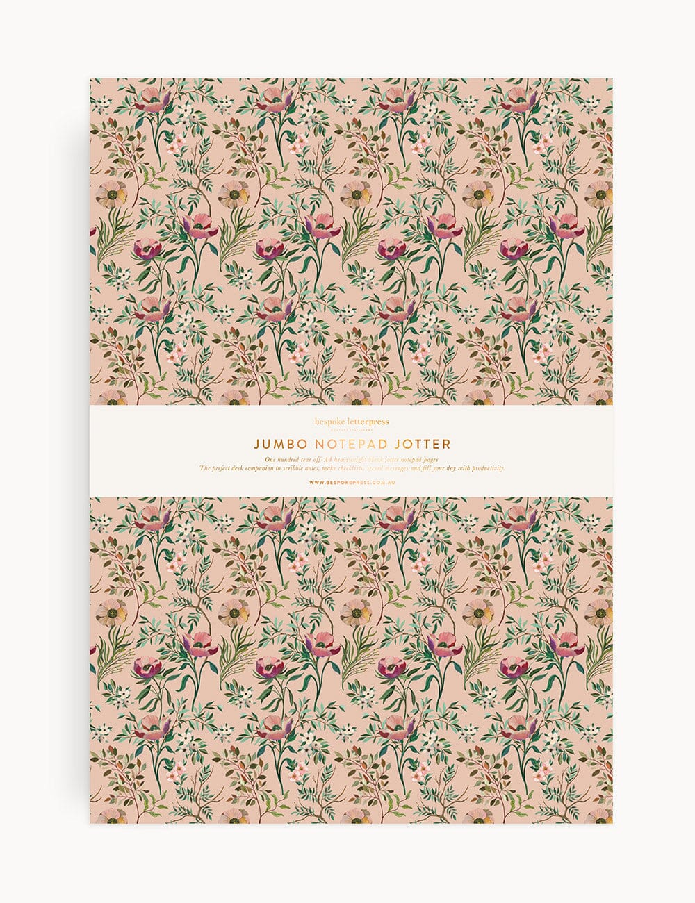 Dancing Poppies Notepad Jumbo Jotter