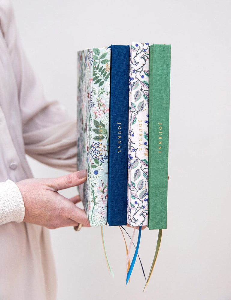 Linen Bound Journal - Navy (Bullet Journal) Journals Bespoke Letterpress 
