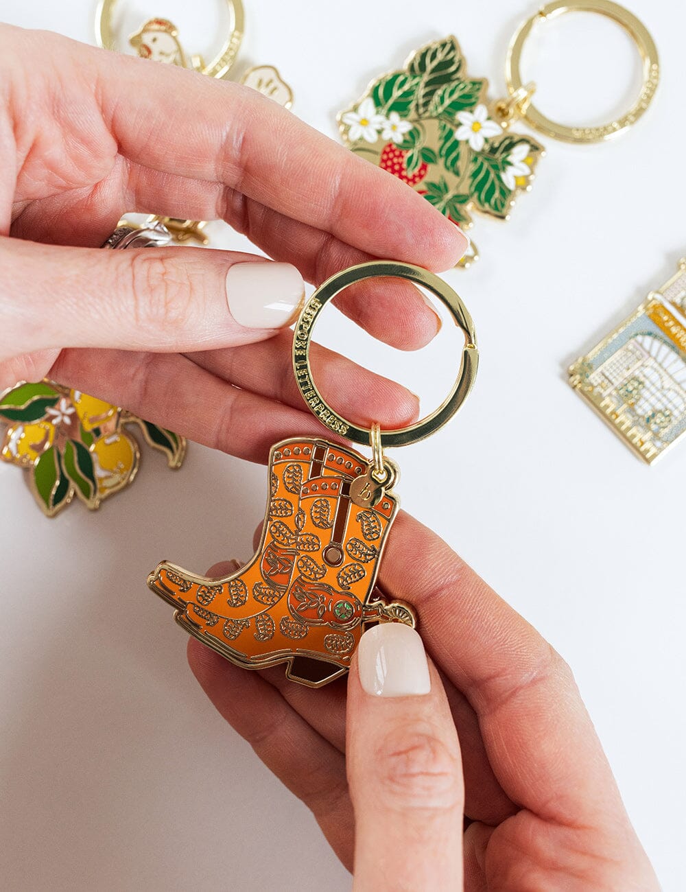 Cowgirl Boots Keyring