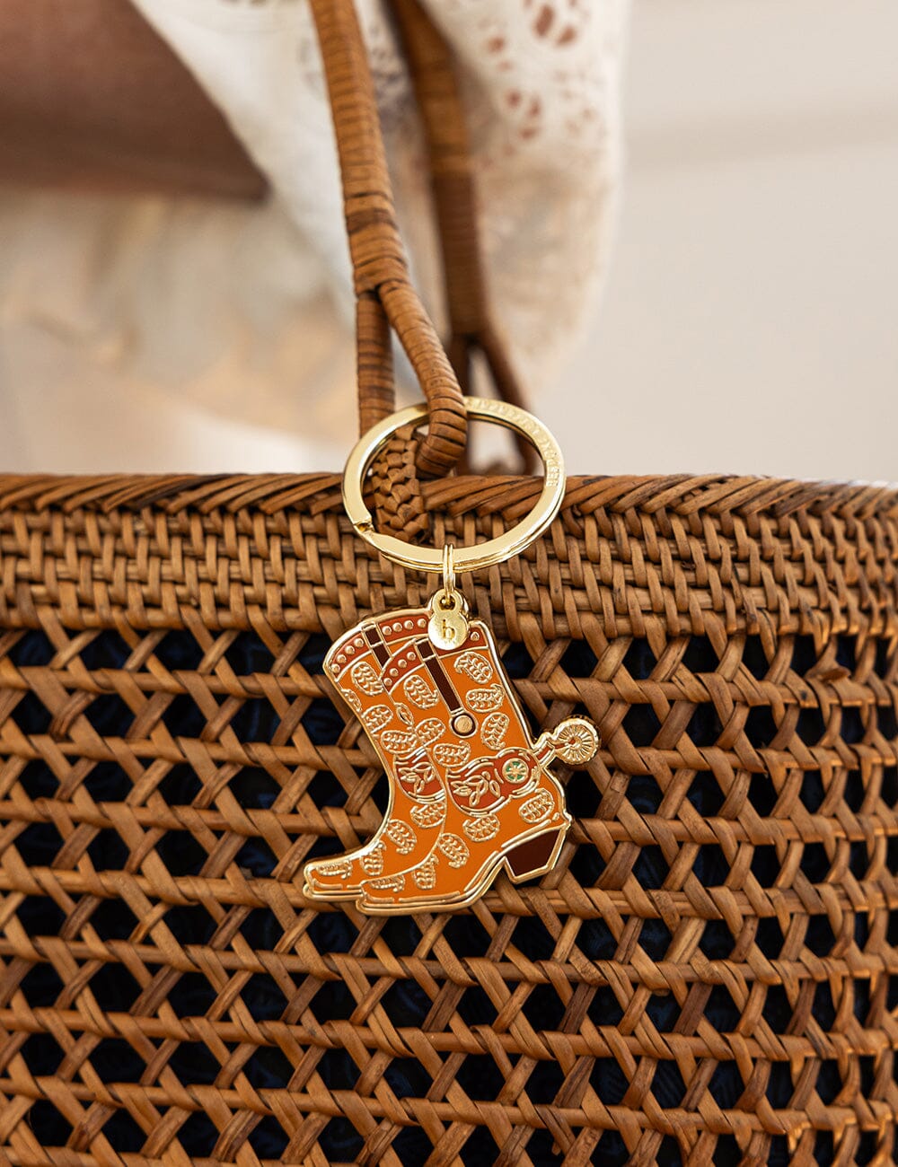 Cowgirl Boots Keyring