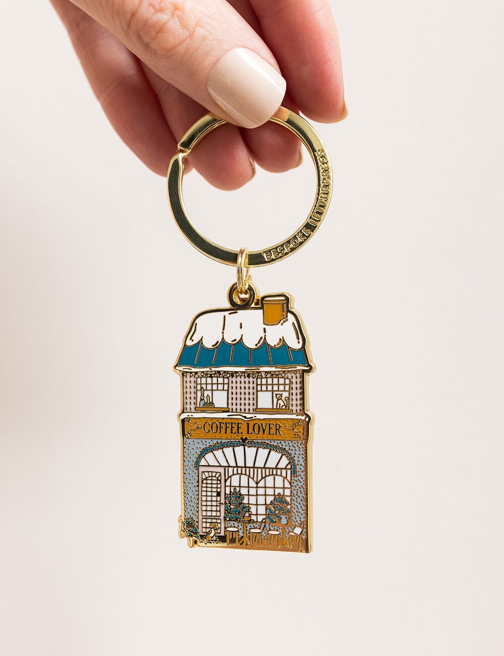 Coffee Lover Keyring Keyring Bespoke Letterpress 