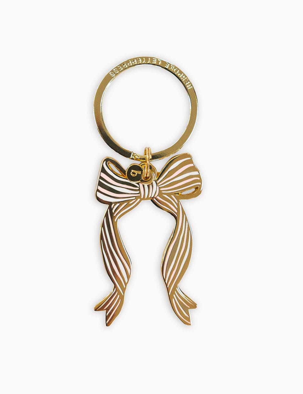 Ribbon Bow Enamel Keyring