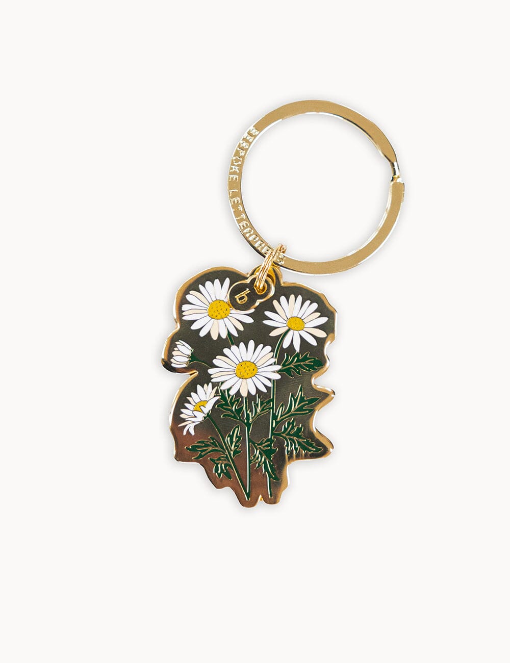 Daisies Enamel Keyring