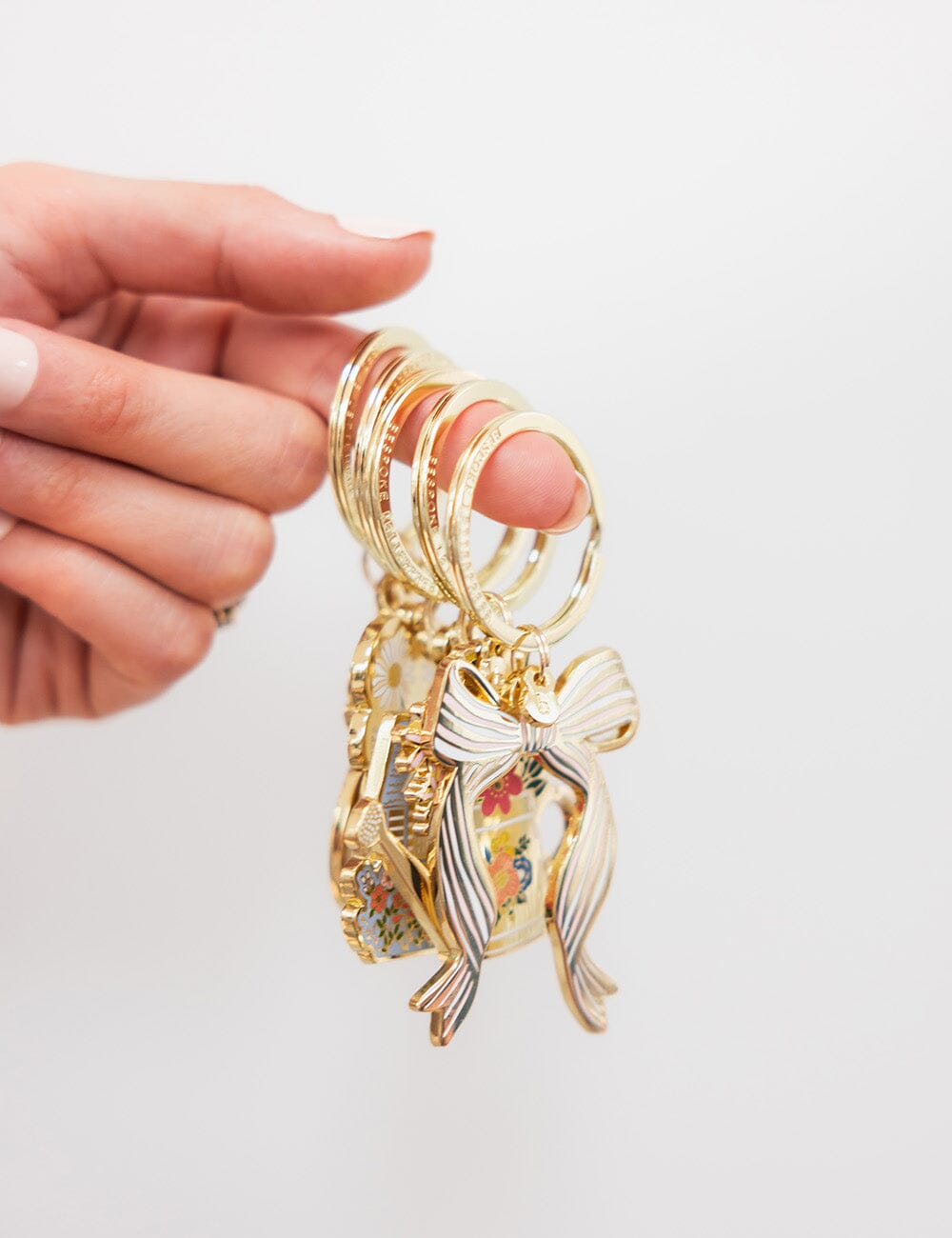 Bunch of Flowers Enamel Keyring