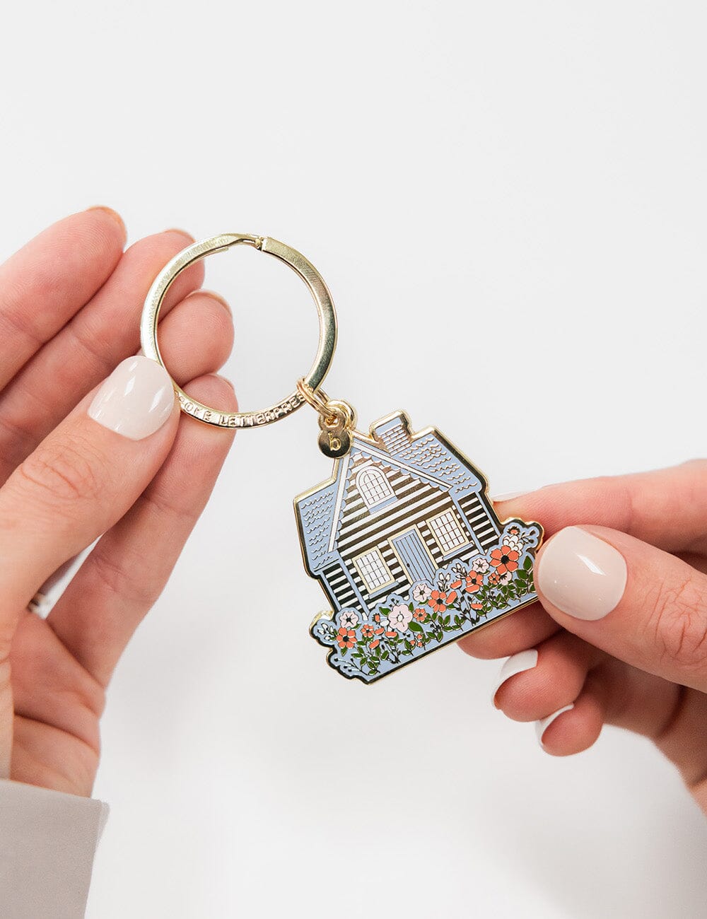 House Enamel Keyring
